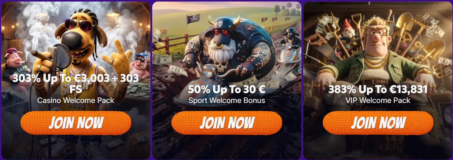 Woolbet Casino — Casino Welcome Pack 303% up to €3,003 plus 303 Free Spins (terms vary)